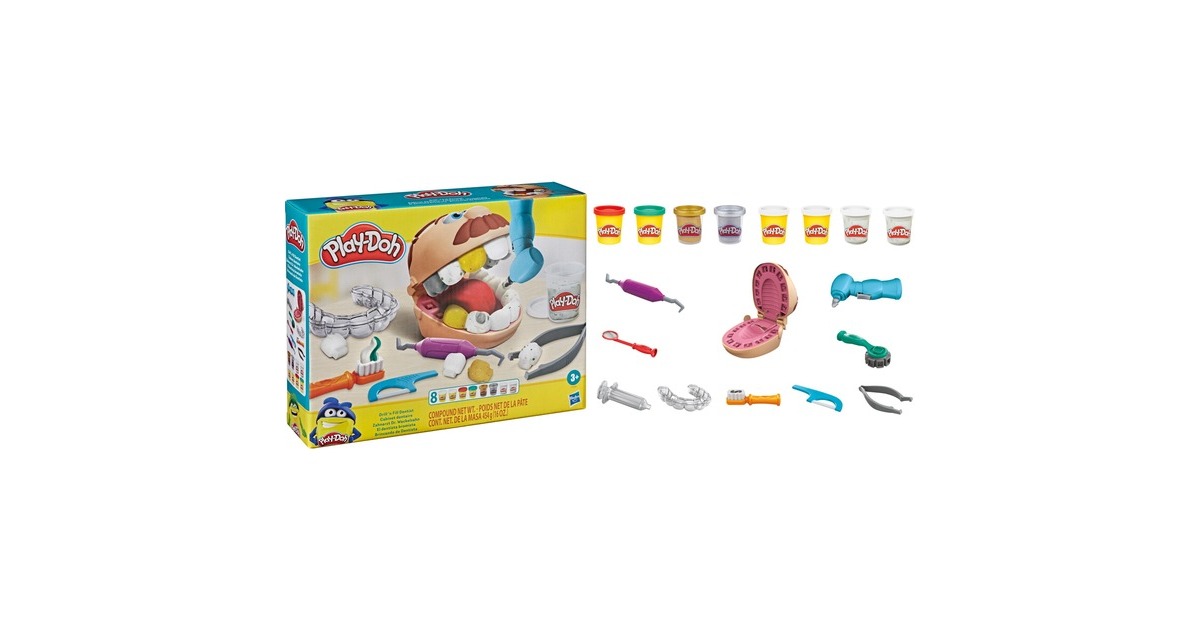Hasbro Play-Doh Zahnarzt Dr. Wackelzahn, Kneten