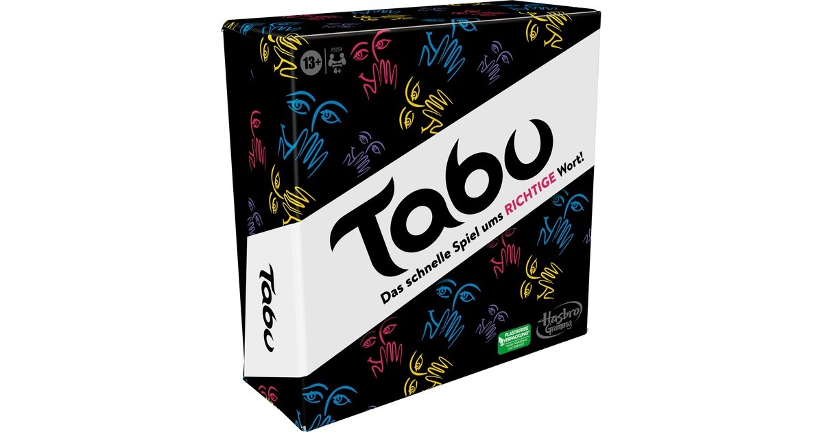 Hasbro Tabu, Partyspiel(neue Karten 2023)