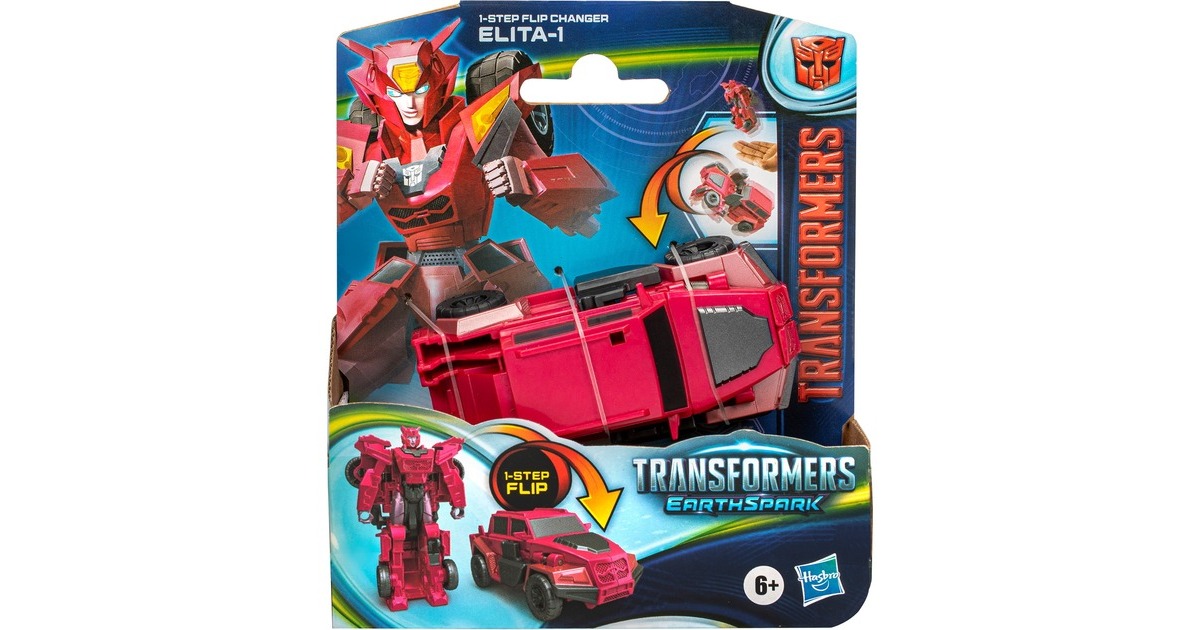Hasbro Transformers EarthSpark 1-Step Flip Changer Elita-1, Spielfigur