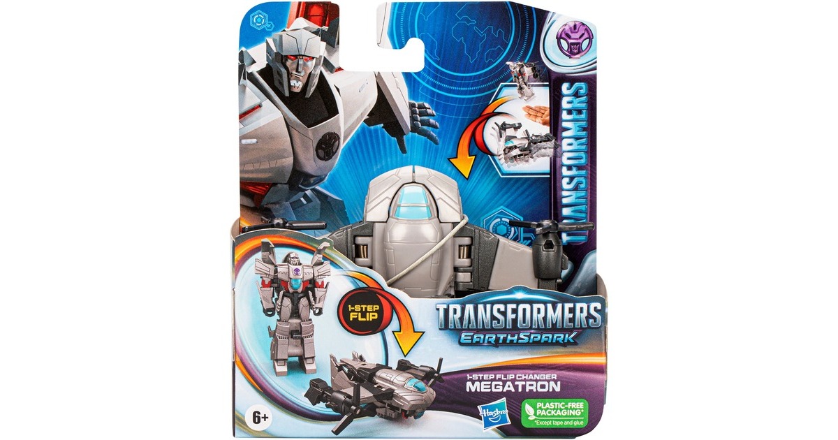 Hasbro Transformers EarthSpark 1-Step Flip Changer Megatron, Spielfigur