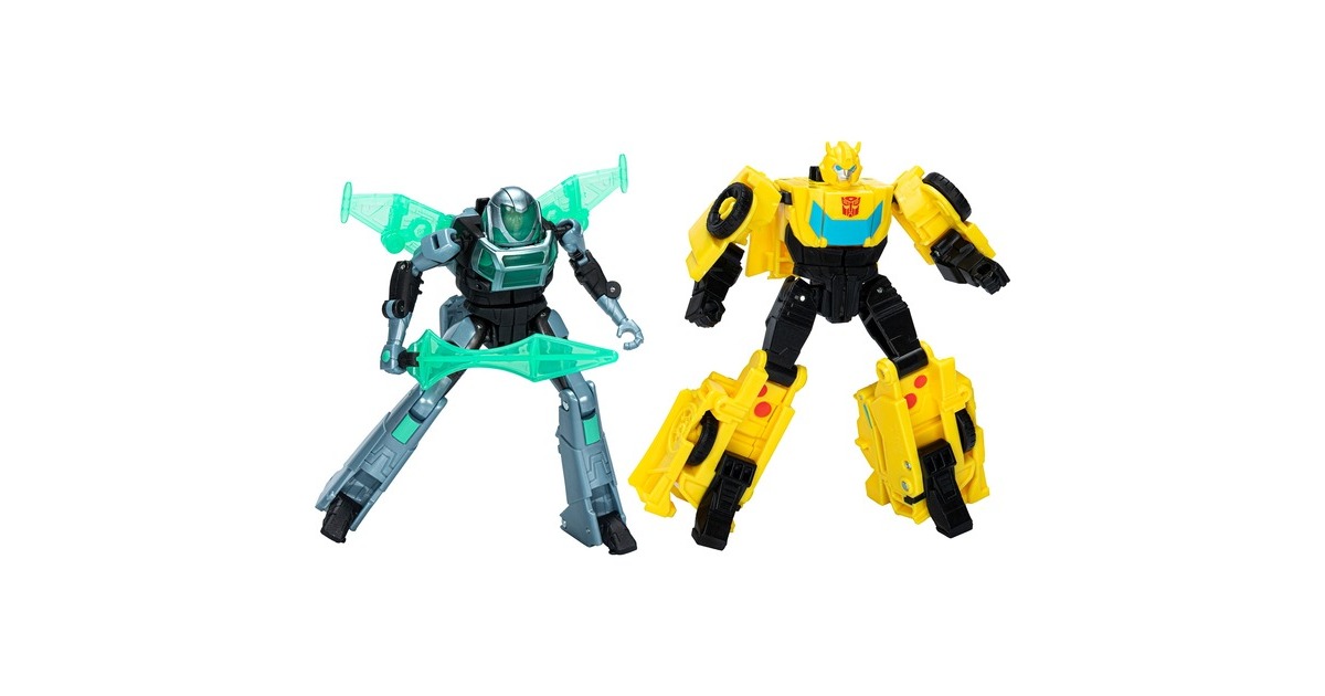 Hasbro Transformers EarthSpark Cyber-Combiner Bumblebee und Mo Malto, Spielfigur