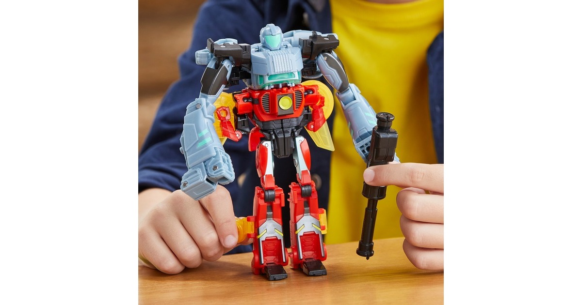 Hasbro Transformers EarthSpark Cyber-Combiner Terran Twitch und Robby Malto, Spielfigur