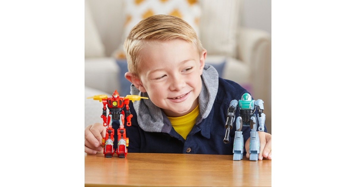 Hasbro Transformers EarthSpark Cyber-Combiner Terran Twitch und Robby Malto, Spielfigur
