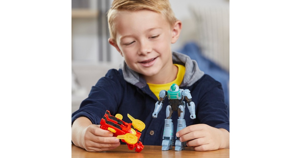 Hasbro Transformers EarthSpark Cyber-Combiner Terran Twitch und Robby Malto, Spielfigur