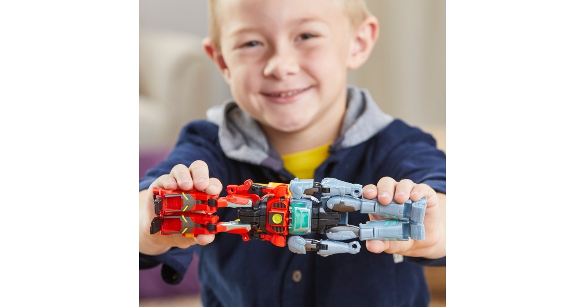 Hasbro Transformers EarthSpark Cyber-Combiner Terran Twitch und Robby Malto, Spielfigur