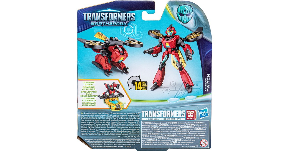 Hasbro Transformers EarthSpark Warrior-Klasse Twitch, Spielfigur