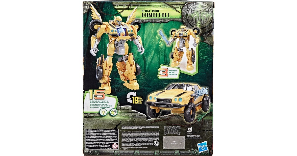 Hasbro Transformers: Aufstieg der Bestien - Beast-Mode Bumblebee, Spielfigur