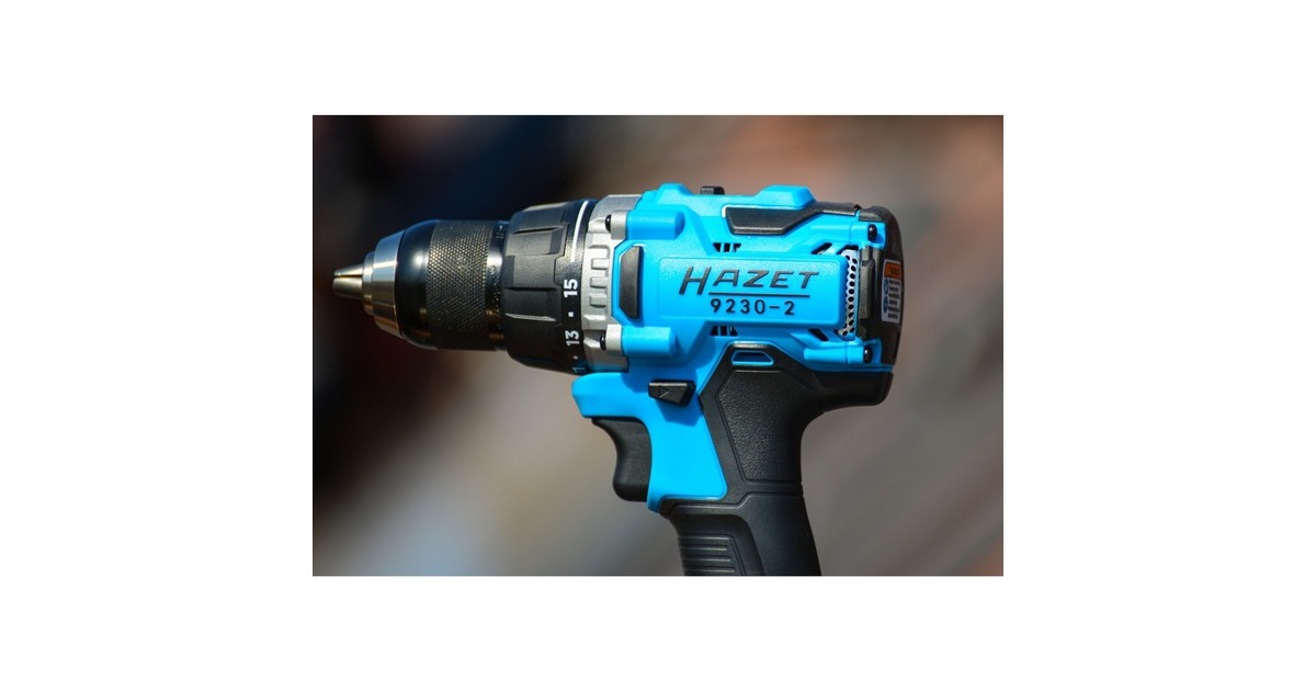 Hazet Akku-Bohrmaschine Satz 9230-2, 18Volt, Bohrschrauber(blau/schwarz, Li-Ionen Akku 2Ah)