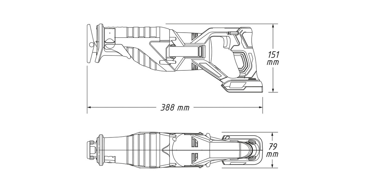 Hazet Akku-Säbelsäge 9234-1/4, 18Volt(blau/schwarz, 2x Li-Ionen Akku 5,0Ah)