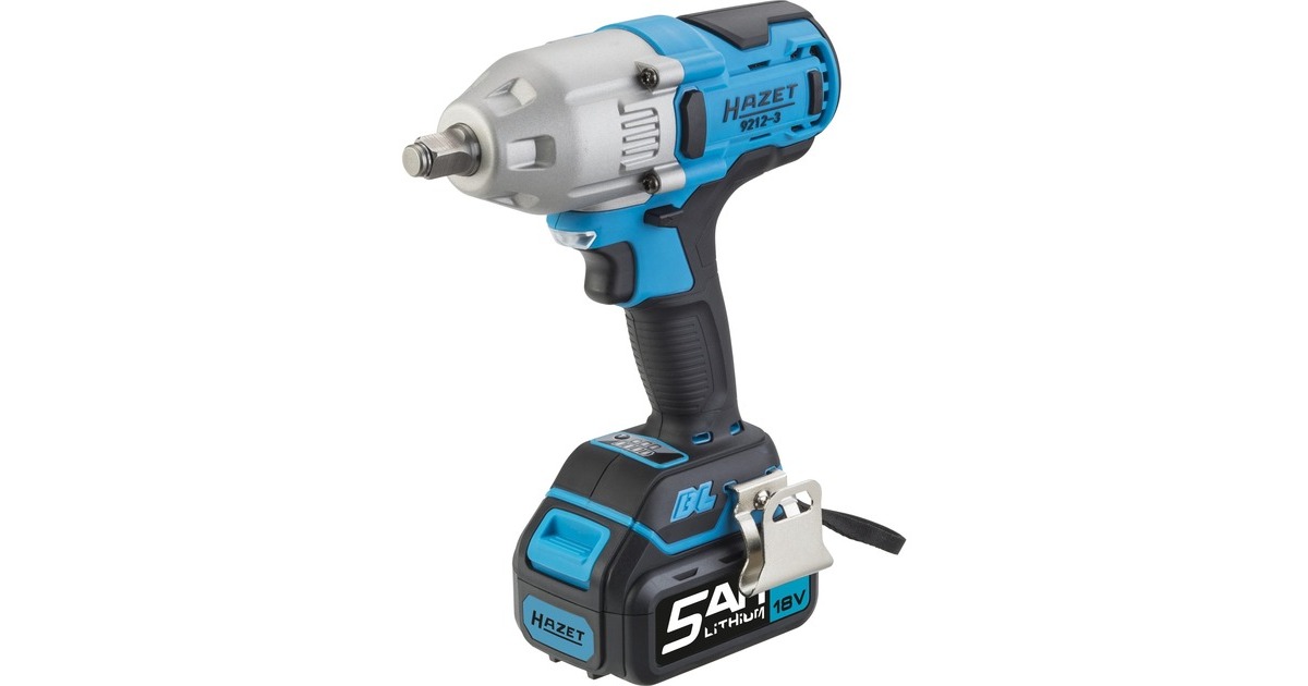 Hazet Akku-Schlagschrauber 9212-3, 18Volt, Vierkant 1/2", 700 Nm(blau/schwarz, Li-Ionen Akku 5Ah, im Koffer) Hazet Akku-Schlagschrauber 9212-3, 18Volt, Vierkant 1/2", 700 Nm(blau/schwarz, Li-Ionen Akku 5Ah, im Koffer)
