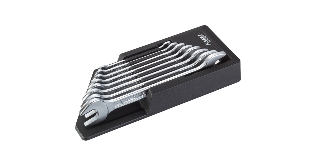 Hazet Doppel-Maulschlüsssel-Satz 450N/8RS, 8-teilig, Schraubenschlüssel(6x7 bis 16x17)