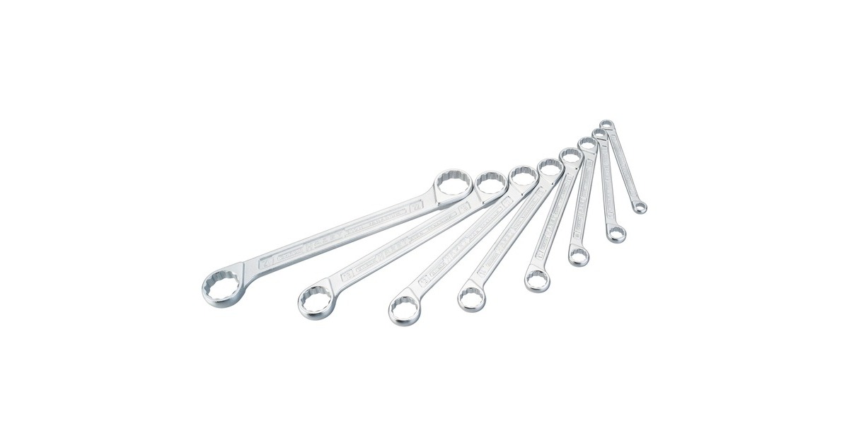 Hazet Doppel-Ringschlüssel-Satz 610N/8, 8-teilig, Schraubenschlüssel
