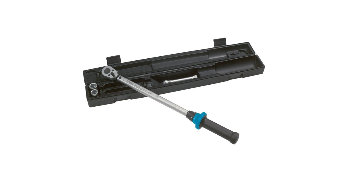 Hazet Drehmoment-Werkzeugsortiment 5122-2CT/5, Drehmomentschlüssel(silber/schwarz, inkl. 2 Stecknüsse)