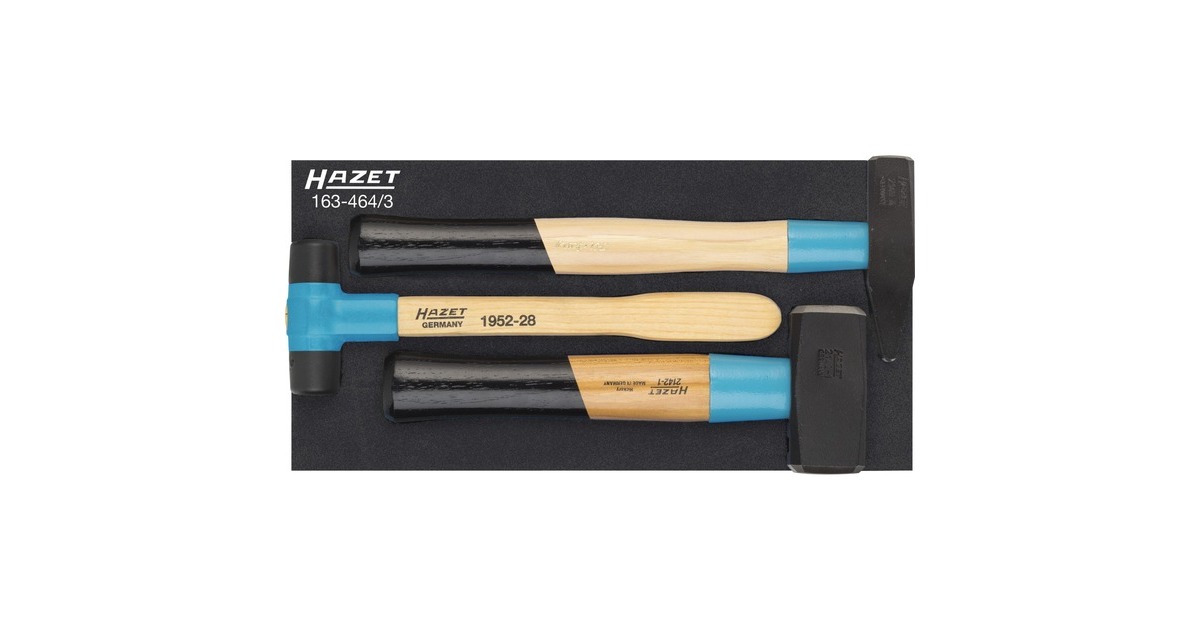 Hazet Hammer-Satz 163-464/3(blau/schwarz, 3-teilig) Hazet Hammer-Satz 163-464/3(blau/schwarz, 3-teilig)