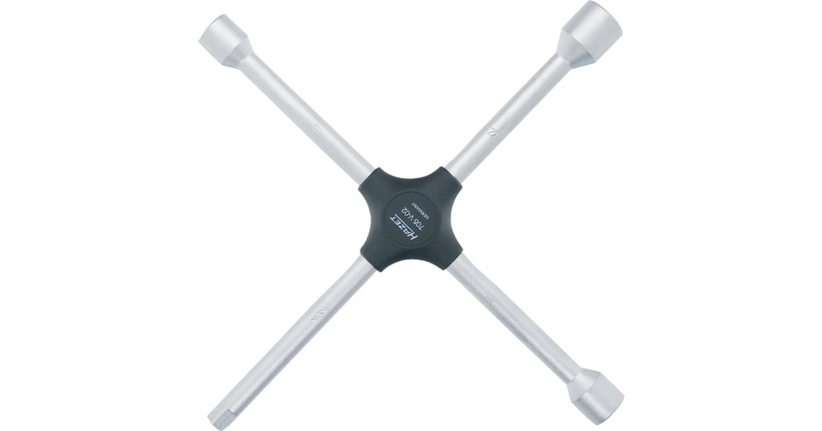 Hazet Kreuzschlüssel für PKW 705V-02, 1/2", Radkreuz(mit Aufnahme für Steckschlüssel)