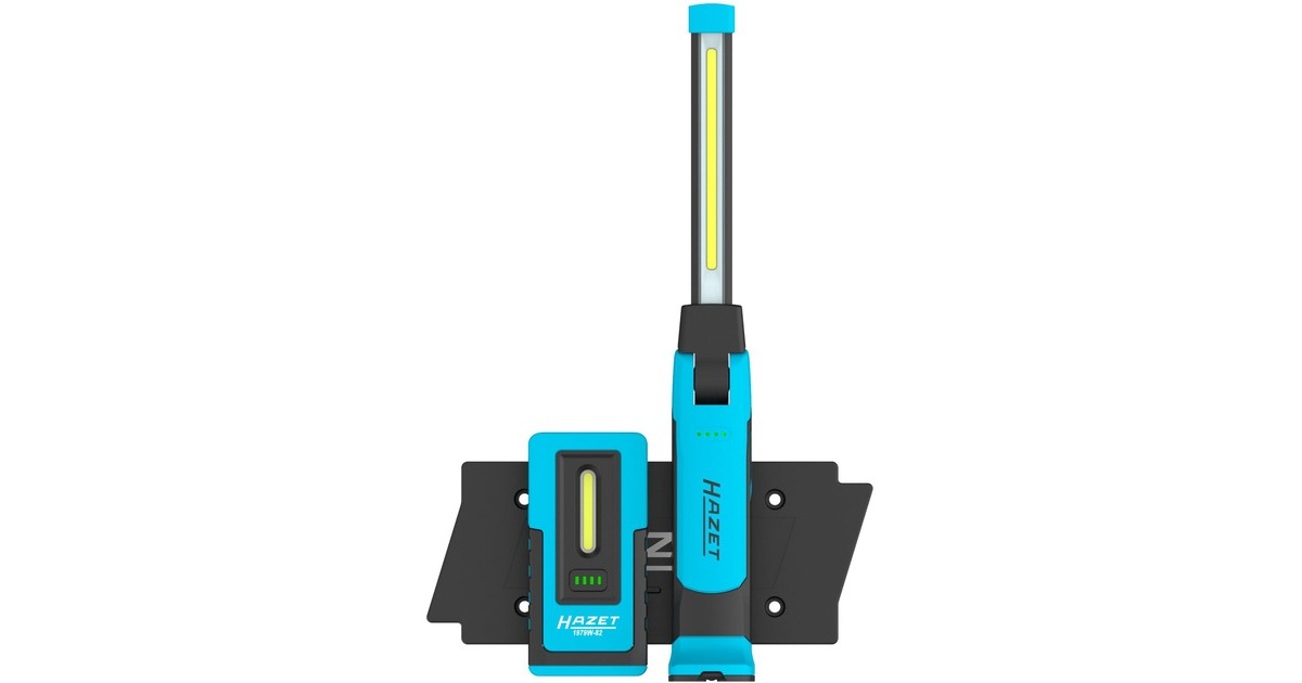 Hazet LED Lampensatz, Arbeitsleuchte(3-teilig, inkl. kabellosem Ladepad)