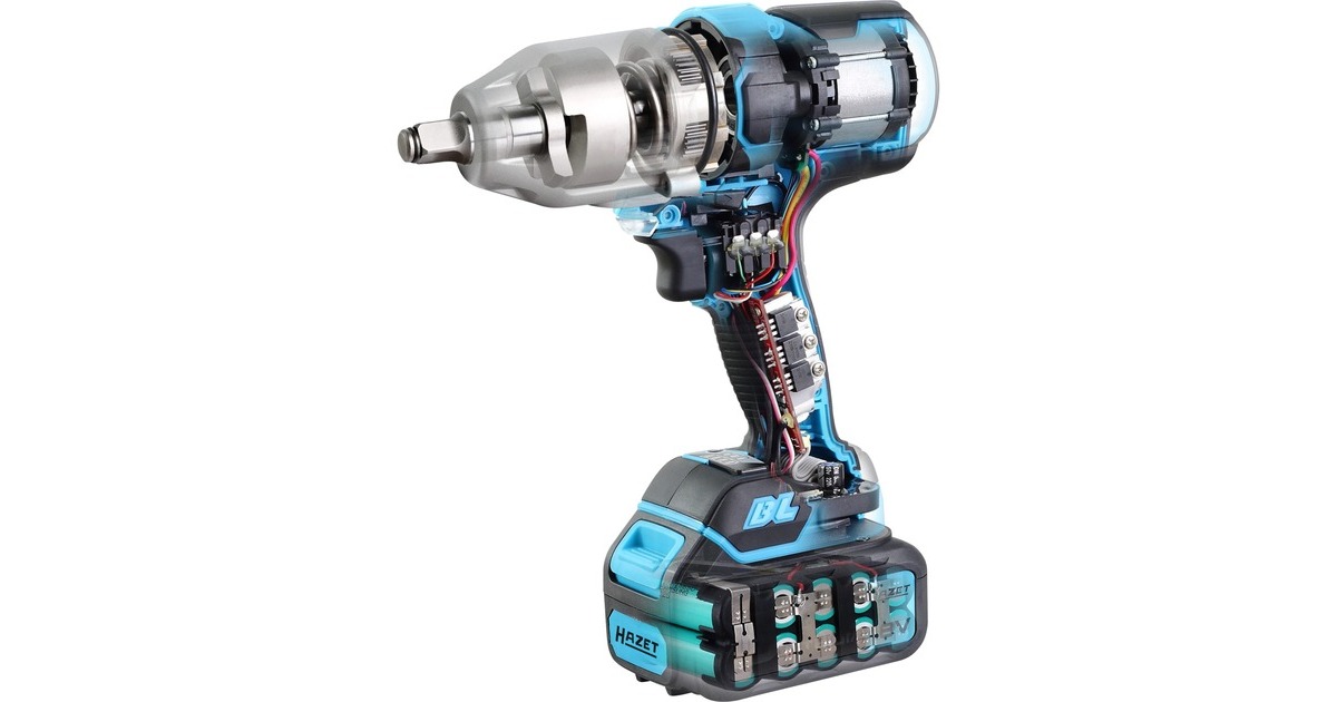 Hazet Mini Akku-Schlagschrauber Satz 9212M-1, 18Volt(blau/schwarz, Li-Ionen Akku 2Ah)