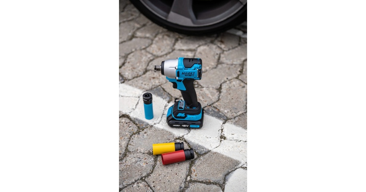 Hazet Mini Akku-Schlagschrauber Satz 9212M-1, 18Volt(blau/schwarz, Li-Ionen Akku 2Ah)