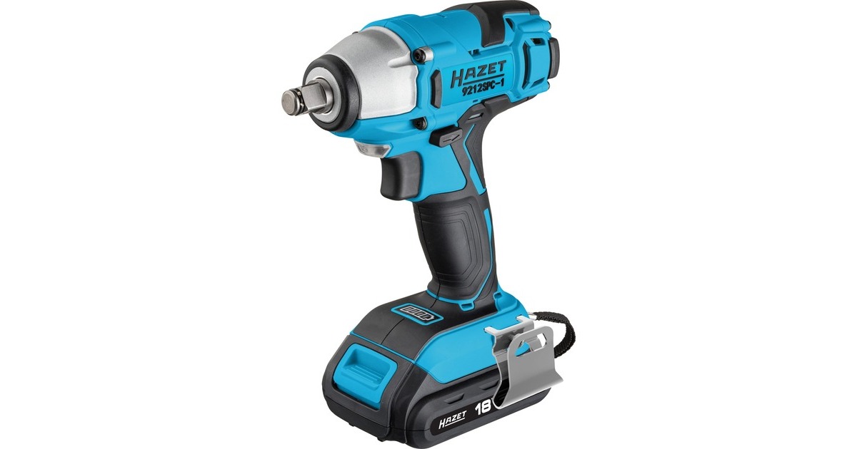 Hazet Mini Akku-Schlagschrauber Satz 9212SPC-1/5, 18Volt(blau/schwarz, 2x Li-Ionen Akku 2Ah)