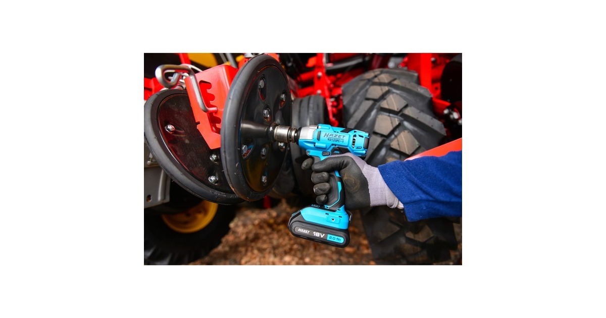 Hazet Mini Akku-Schlagschrauber Satz 9212SPC-1/5, 18Volt(blau/schwarz, 2x Li-Ionen Akku 2Ah)