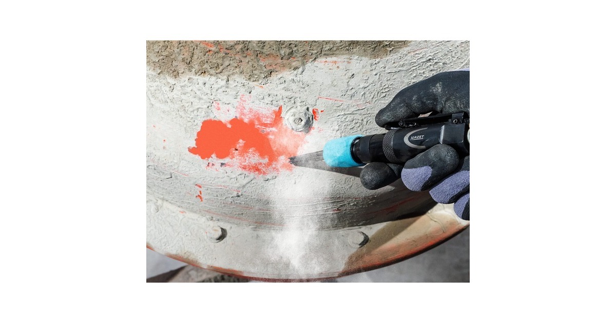 Hazet Mini-Nadelentroster 9035M-5, Druckluft-Entroster(schwarz/blau)