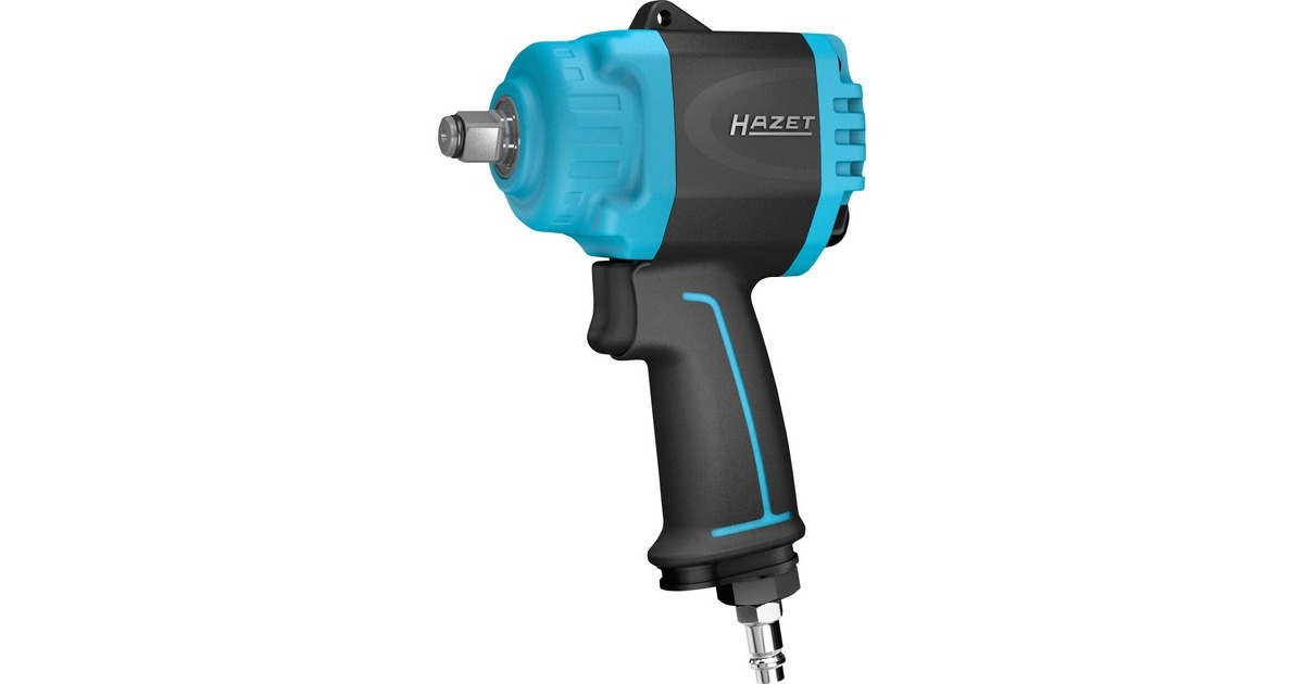 Hazet Mini Twin Turbo Schlagschrauber 9012MTT, extra kurz(schwarz/blau, Lösemoment 1.600 Nm) Hazet Mini Twin Turbo Schlagschrauber 9012MTT, extra kurz(schwarz/blau, Lösemoment 1.600 Nm)