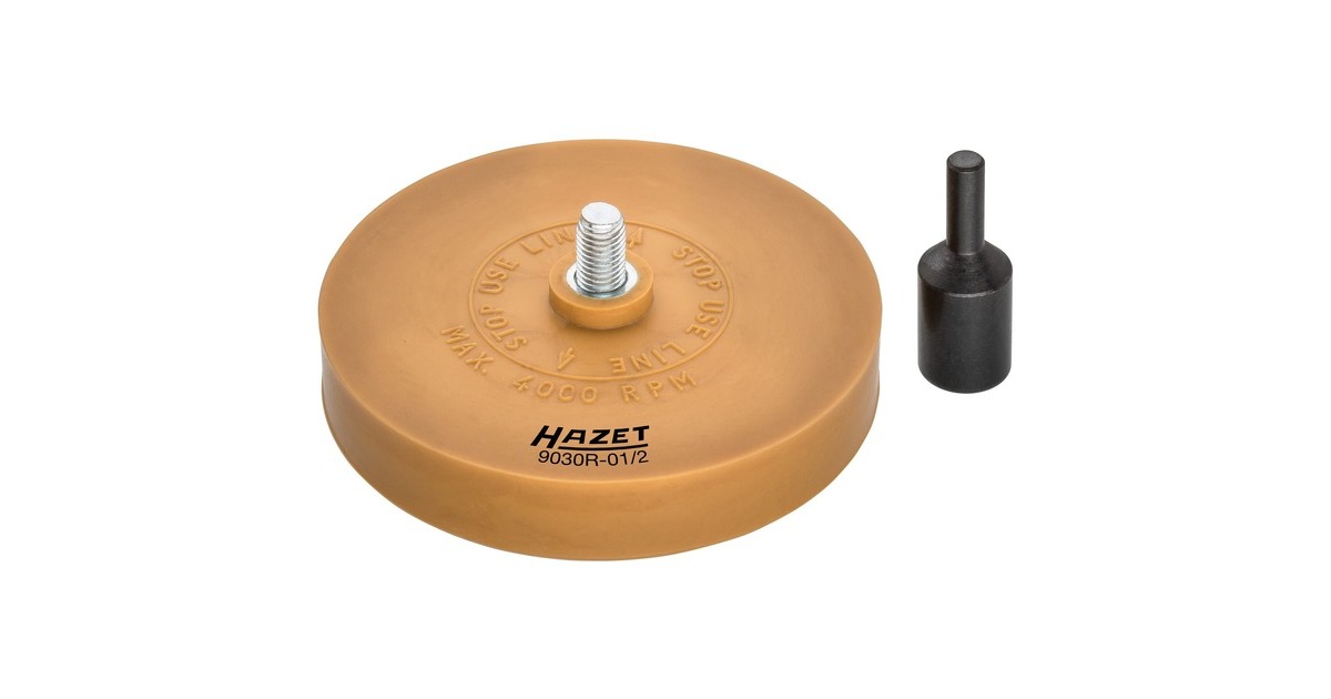 Hazet Radierscheibe 9030R-01/2, Ø 89mm, Schleifscheibe(für Bohrmaschinen oder Stabschleifer)
