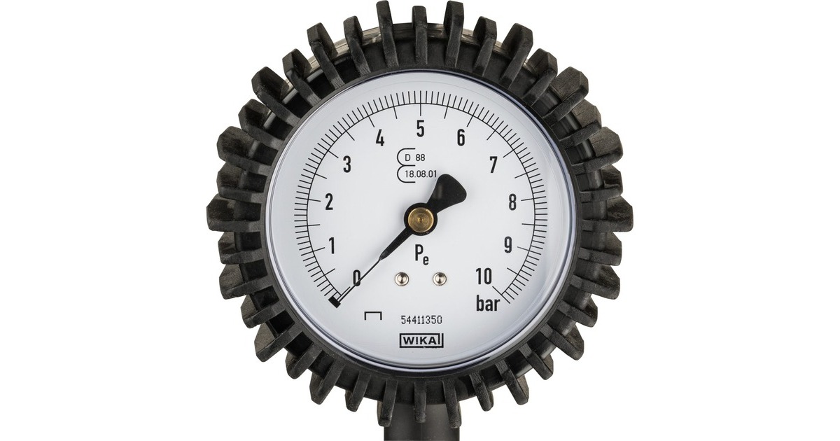 Hazet Reifen-Füllgerät 9041G-1, geeicht(blau/schwarz, Messbereich bis 10 bar)