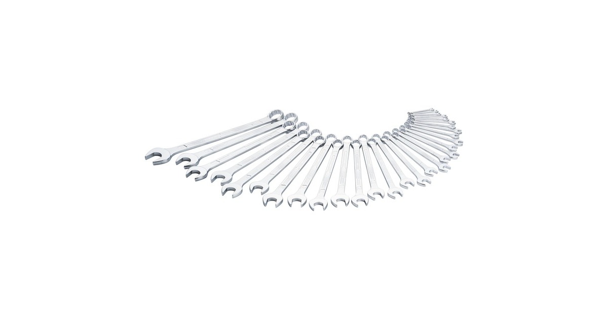 Hazet Ring-Maulschlüssel-Satz 600N/30, 30-teilig, Schraubenschlüssel(verchromt)