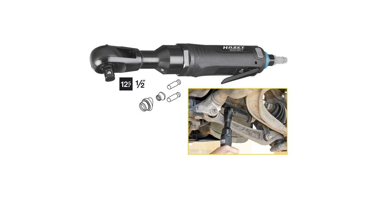 Hazet Schlag-Ratschenschrauber 9022SR-1, 1/2", Schlagschrauber(schwarz, geeignet für Handnachzug mit 270Nm) Hazet Schlag-Ratschenschrauber 9022SR-1, 1/2", Schlagschrauber(schwarz, geeignet für Handnachzug mit 270Nm)