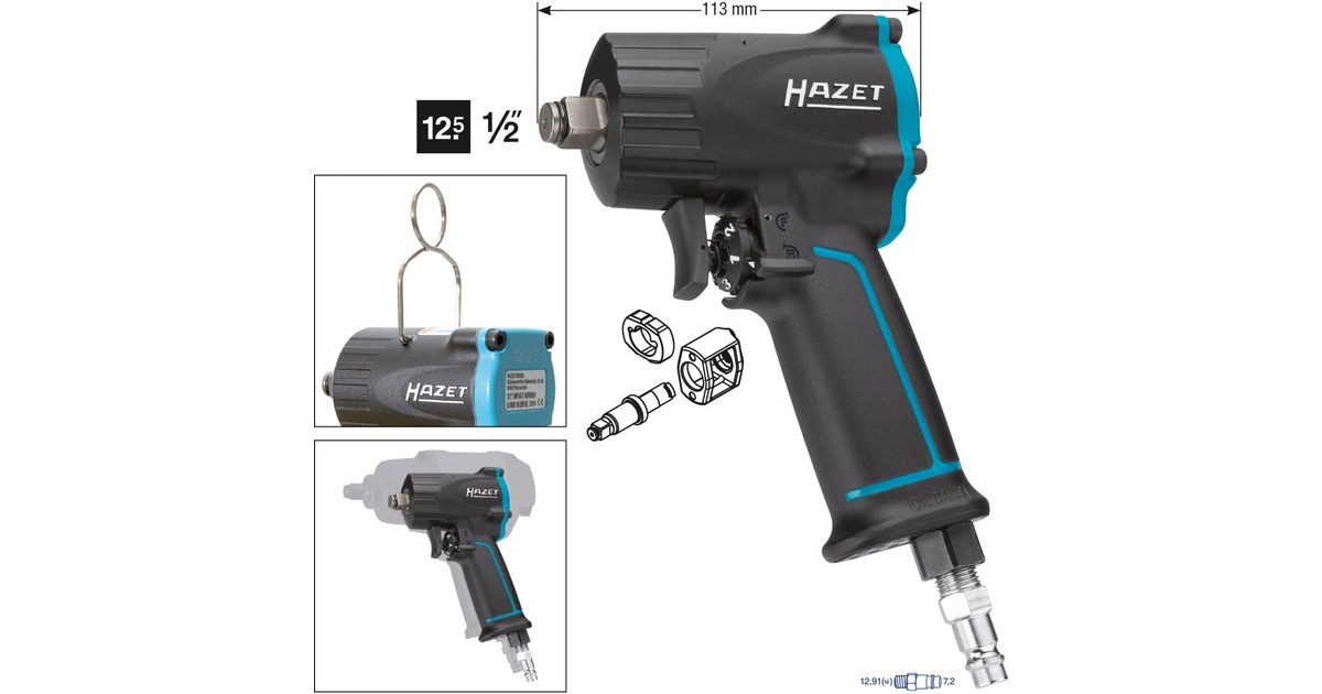Hazet Schlagschrauber 9012M extra kurz(schwarz, Lösemoment 1.100 Nm) Hazet Schlagschrauber 9012M extra kurz(schwarz, Lösemoment 1.100 Nm)