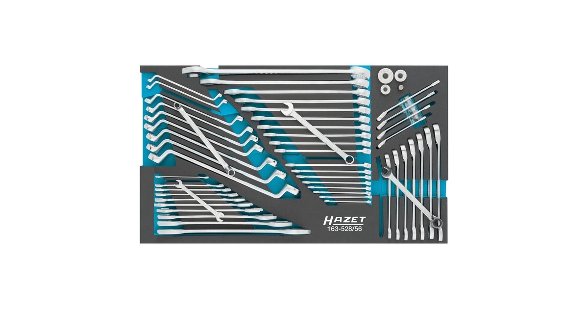 Hazet Schraubenschlüssel-Satz 163-528/56, Größe 4/3+(56-teilig)