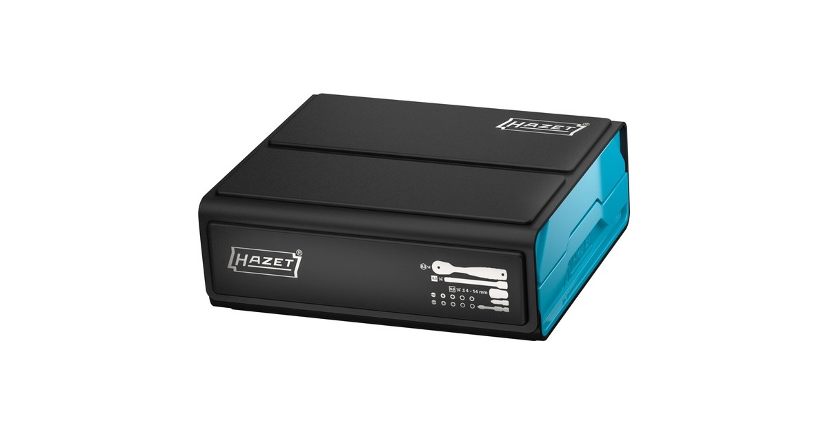 Hazet SmartCase Bit-Satz 2200SC-2, 50-teilig(schwarz/blau, 1/4