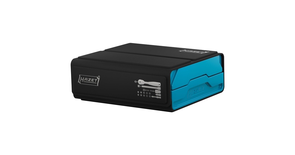 Hazet SmartCase Bit-Satz 2200SC-2, 50-teilig(schwarz/blau, 1/4