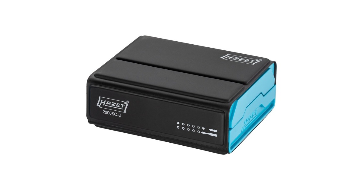 Hazet SmartCase Bit-Satz 2200SC-3, 96-teilig(schwarz/blau, 1/4