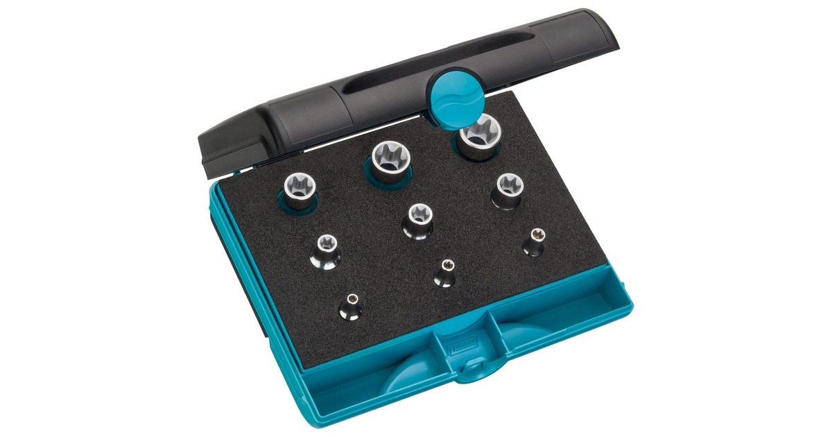 Hazet Steckschlüssel-Satz TORX, 1/4", 9-teilig(1557/9)