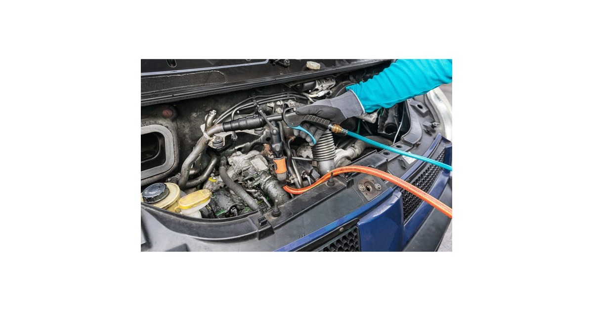 Hazet Waschpistolen Satz 9048P-2/3, Ausblas-Werkzeug(schwarz/blau, zur Reinigung von z.B. Kühlsystemen)