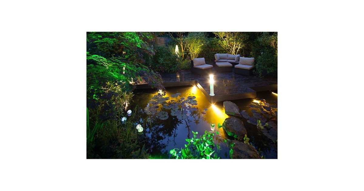 Heissner SMART LIGHTS Uferleuchte 7 Watt, LED-Leuchte(weiß, warmweiß)