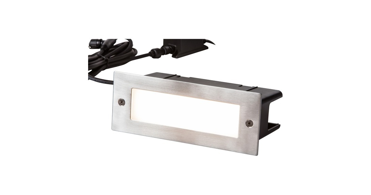 Heissner SMART LIGHTS Wand-Einbauleuchte 215 mm, LED-Leuchte(silber, warmweiß)