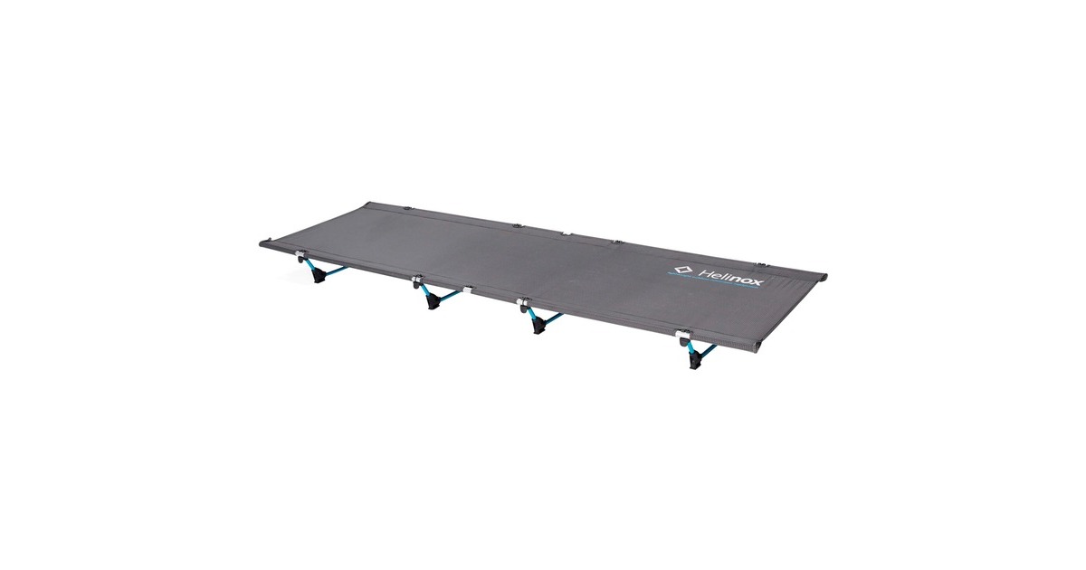 Helinox Camping-Bett Lite Cot Black 10607R2(schwarz, blaues Gestell)