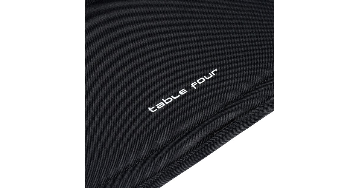 Helinox Camping-Tisch Table Four Black, Hard Top 10002765(schwarz, blaues Gestell)