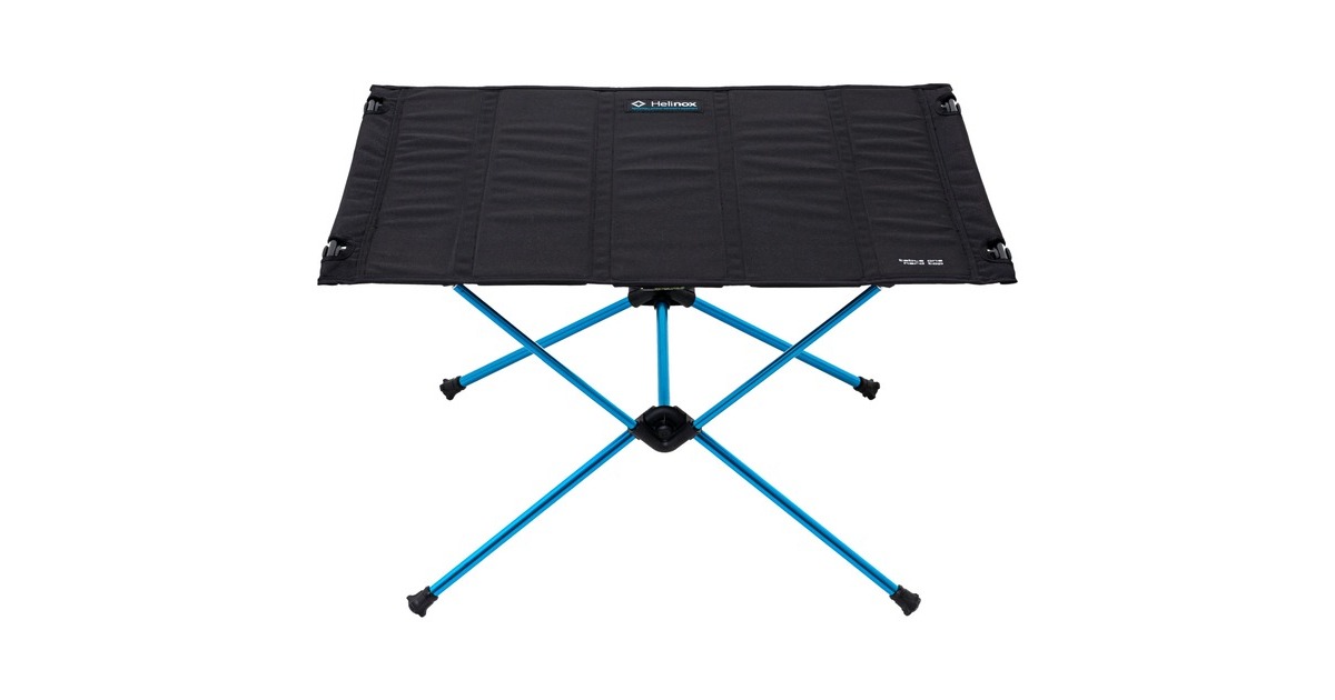 Helinox Camping-Tisch Table One Hard Top 11008(schwarz/blau, Black)