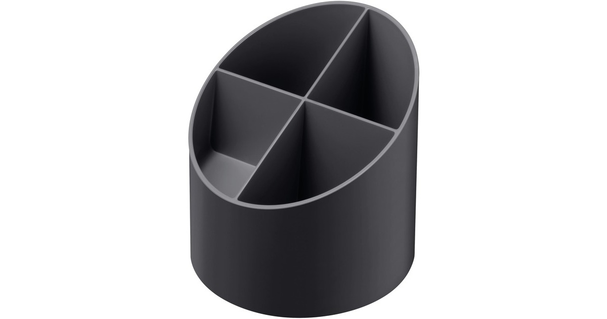 Herlitz Köcher rund anthrazit, Ablage(anthrazit)