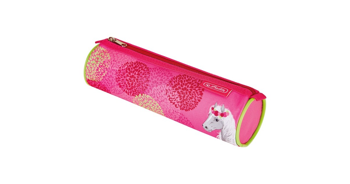 Herlitz Loop Plus Bloomy Horse, Schulranzen(pink, inkl. 16 tlg. Schüleretui, Faulenzermäppchen, Sportbeutel)