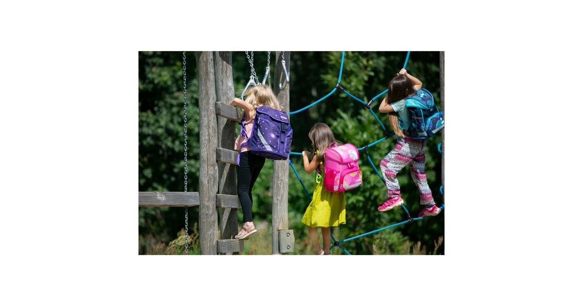 Herlitz Loop Plus Bloomy Horse, Schulranzen(pink, inkl. 16 tlg. Schüleretui, Faulenzermäppchen, Sportbeutel)