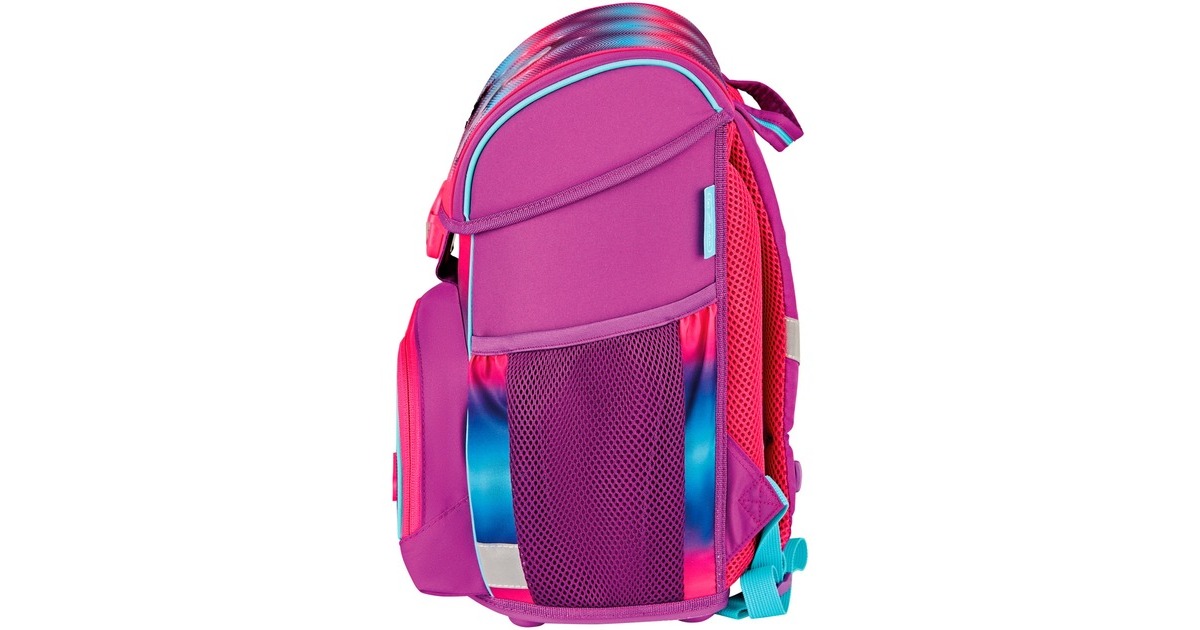 Herlitz Loop Plus Funky Horse, Schulranzen(lila/pink, inkl. 16 tlg. Schüleretui, Faulenzer-Mäppchen, Sportbeutel)