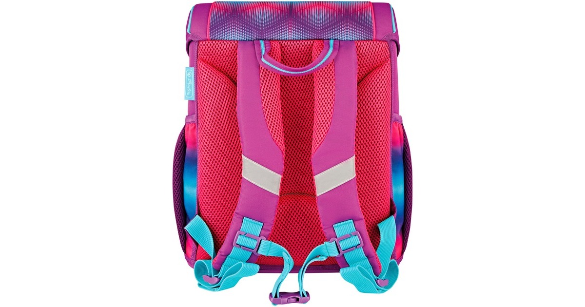 Herlitz Loop Plus Funky Horse, Schulranzen(lila/pink, inkl. 16 tlg. Schüleretui, Faulenzer-Mäppchen, Sportbeutel)
