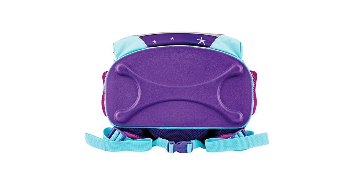 Herlitz Loop Plus Ocean in Heaven, Schulranzen(lila/hellblau, inkl. 16 tlg. Schüleretui, Faulenzer-Mäppchen, Sportbeutel)