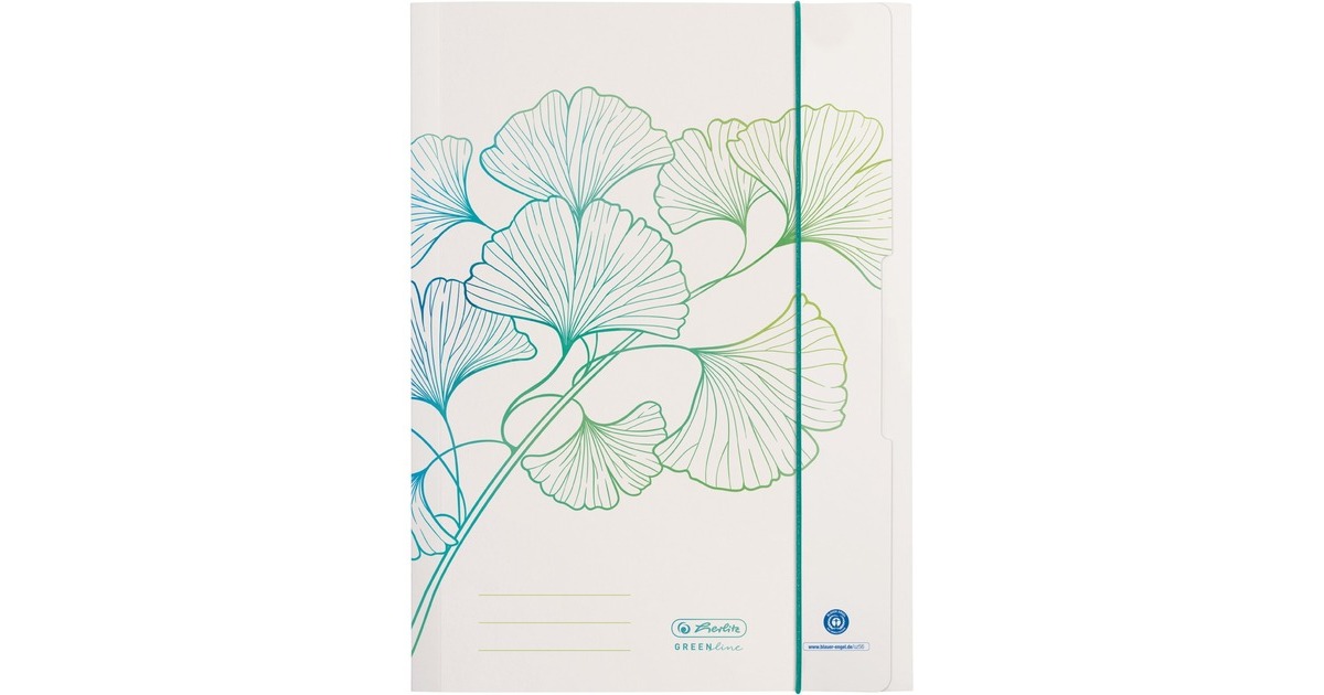 Herlitz Sammelmappe A4 Motiv GREENline Ginkgo, Ordner