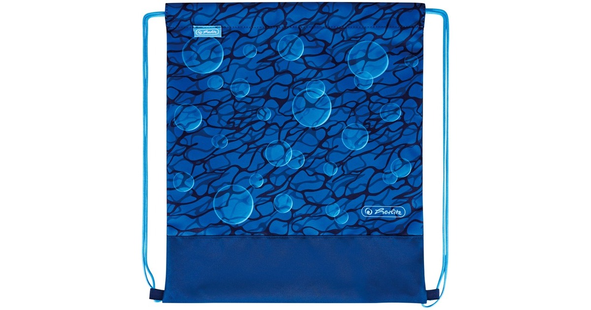 Herlitz SoftLight Plus GreenLine Deep Sea, Schulranzen(blau, inkl. befülltem 16 tlg. Schüleretui, Faulenzermäppchen, Sportbeutel)